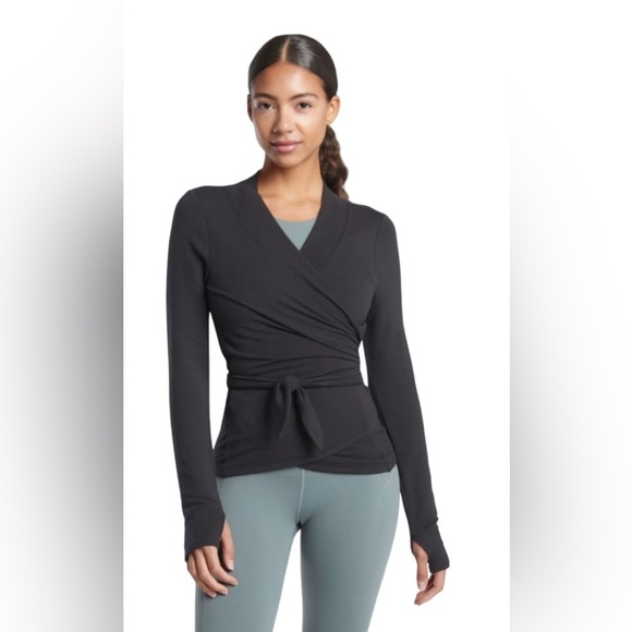 Athleta Long Sleeve Wrap Dancer Cardigan - Picture 1 of 7